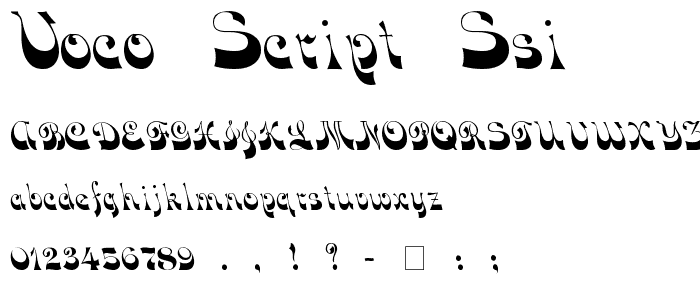 Voco Script SSi font